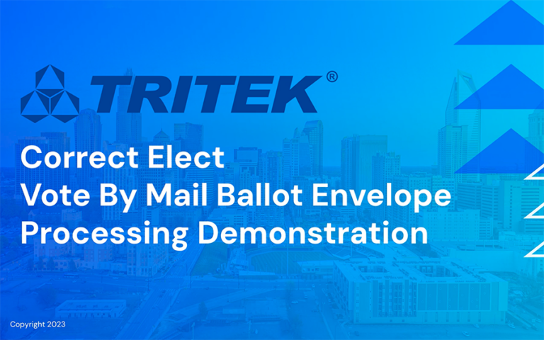 Patented Vote by Mail Ballot Processing System | Tritek