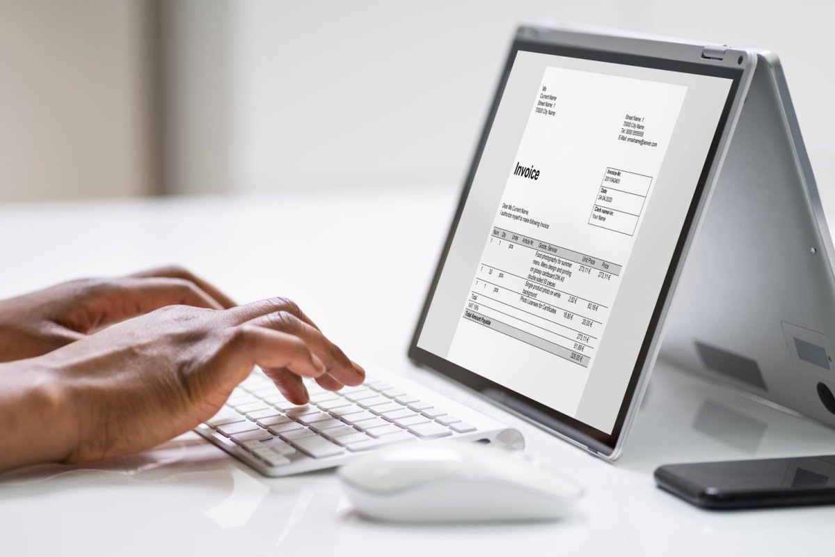 Scanned mail displayed on a laptop via RediMail digital delivery